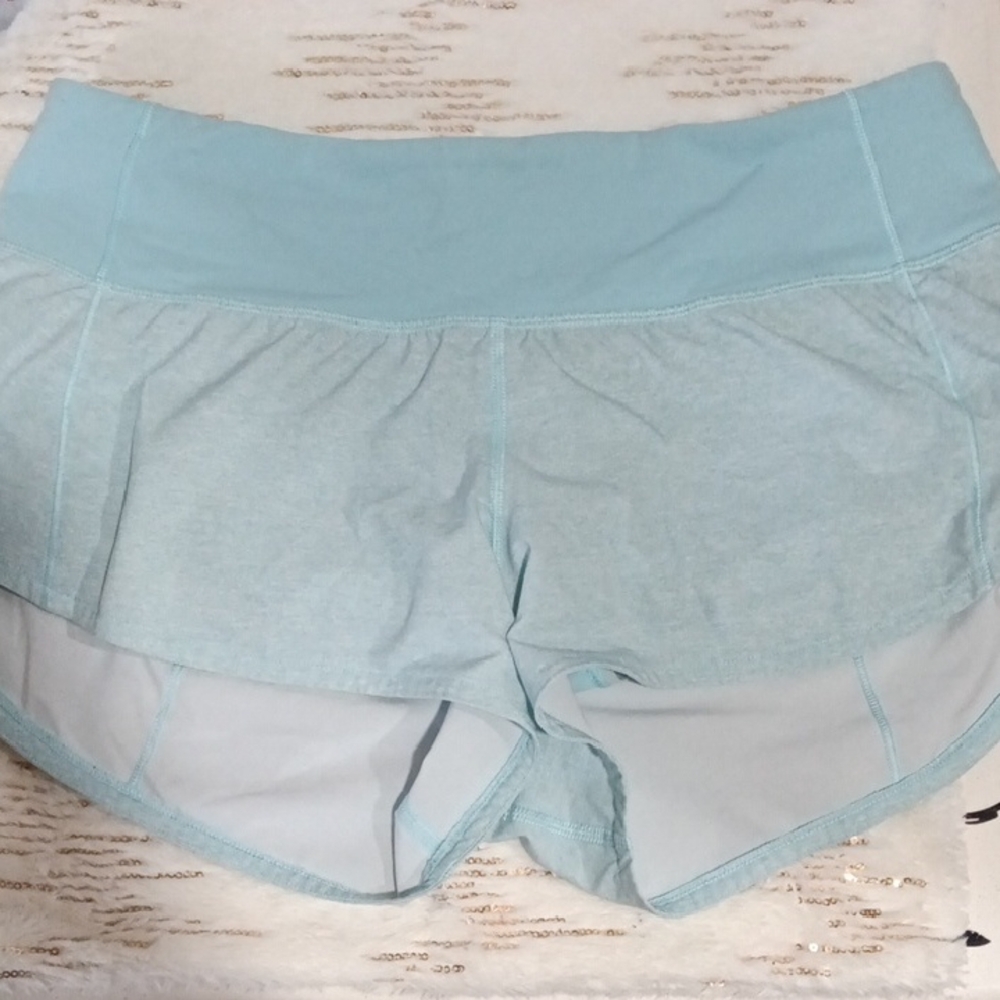 lululemon athletica Light Blue Athletic Shorts
